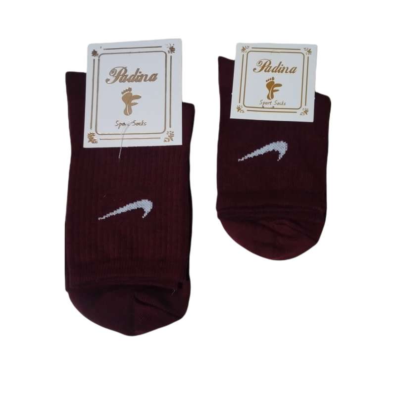 جوراب دخترانه مدل مادر و کودک بسته 2 عددی