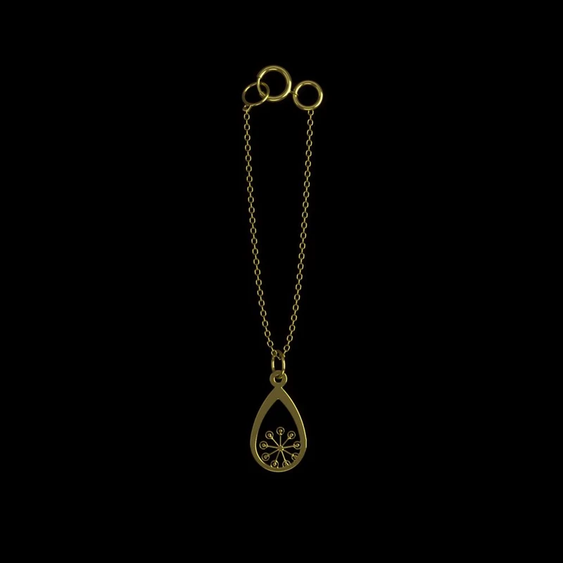 آویز ساعت طلا 18 عیار زنانه مدوپد مدل هندسی کد CA11761