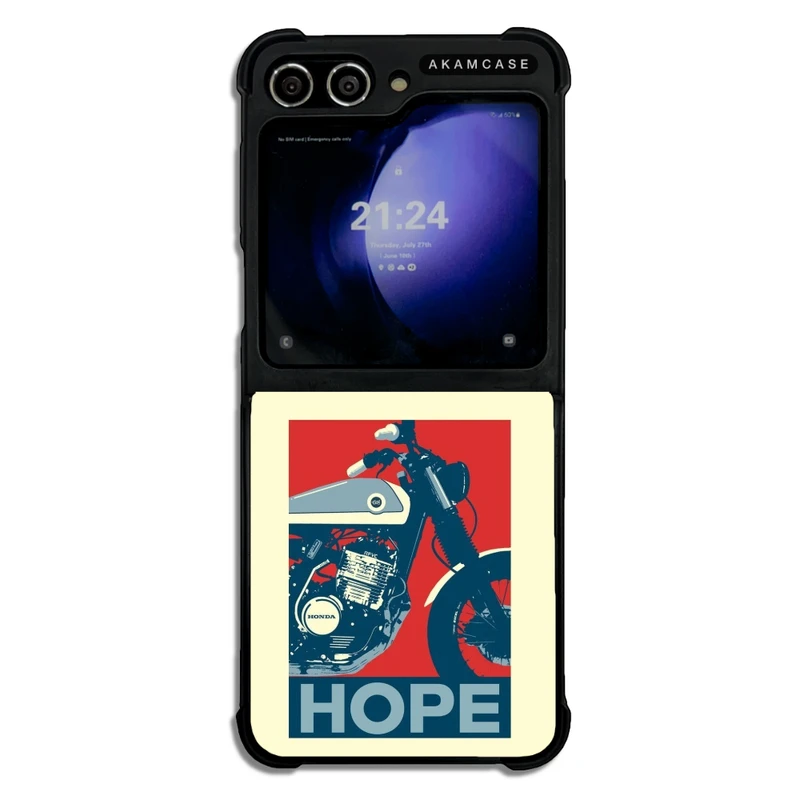 کاور آکام مدل AMC-WSGZFLIP5-MOTORCYCLE-16 مناسب برای گوشی موبایل سامسونگ Galaxy Z Flip 5