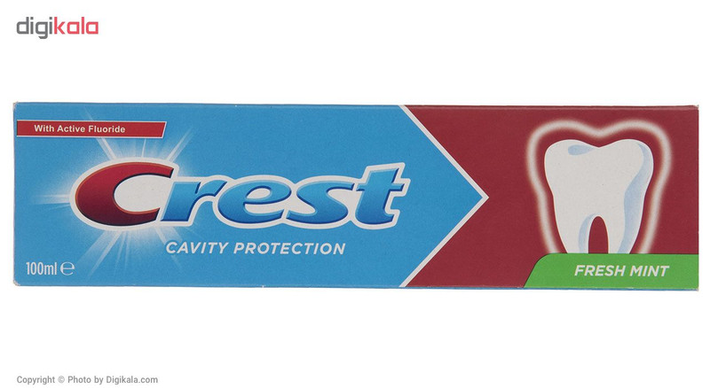 خمیر دندان کرست سری Protection مدل Fresh Mint حجم 100 میلی لیتر