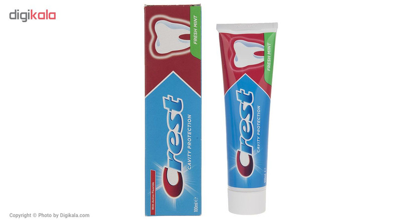 خمیر دندان کرست سری Protection مدل Fresh Mint حجم 100 میلی لیتر