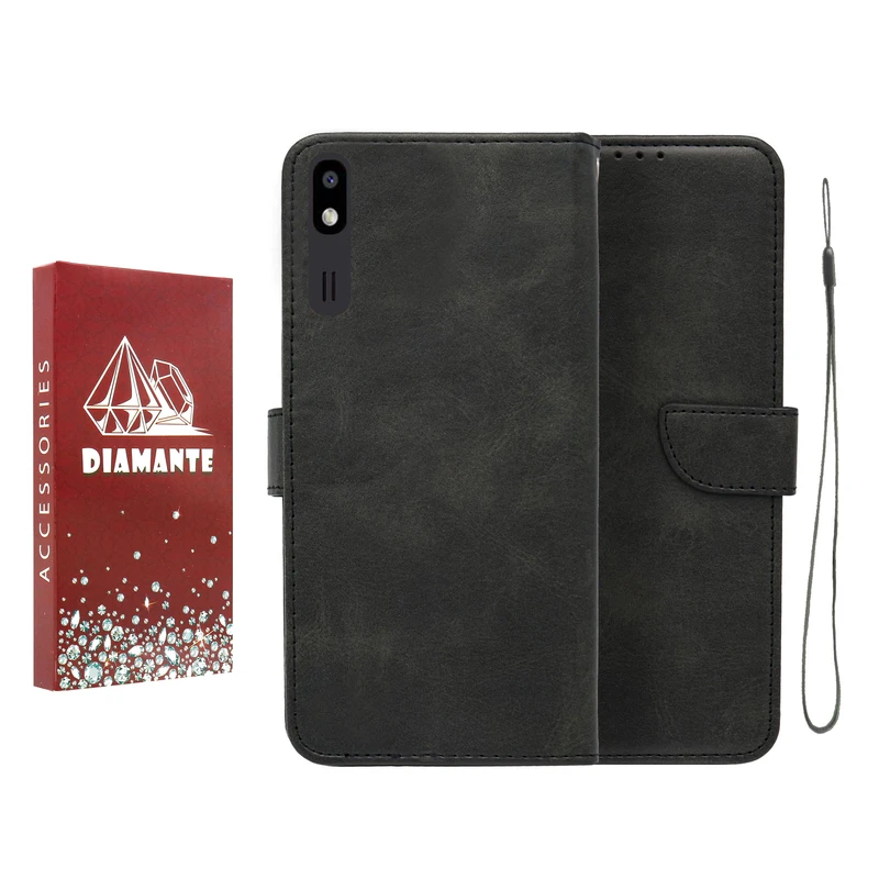 کیف کلاسوری دیامانته مدل Scusa Rd مناسب برای گوشی موبایل سامسونگ Galaxy A2 Core به همراه بند آویز