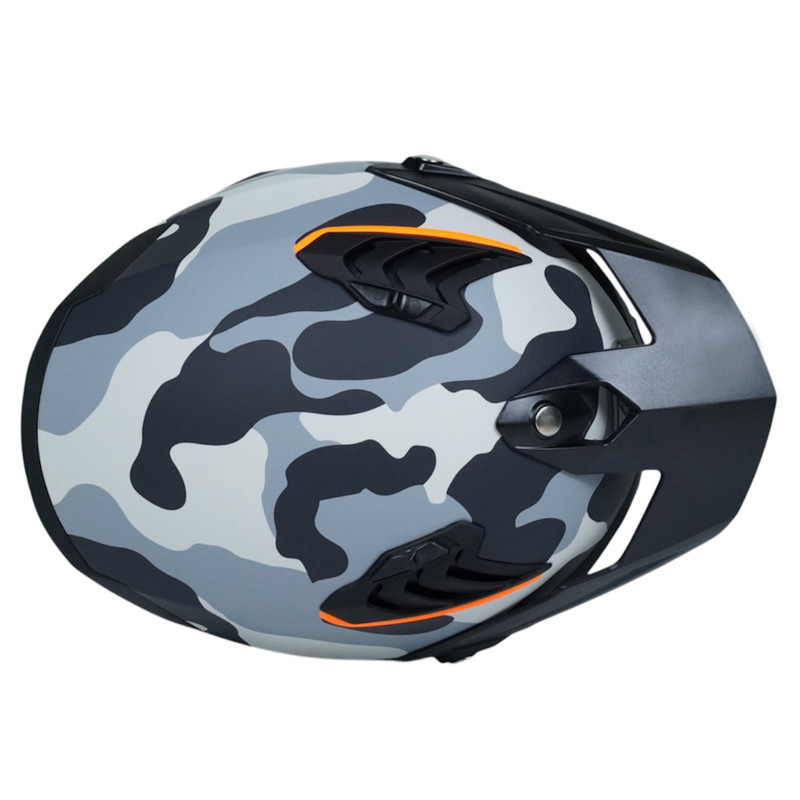کلاه کاسکت فک جداشونده راپیدو مدل 890+ gry camo