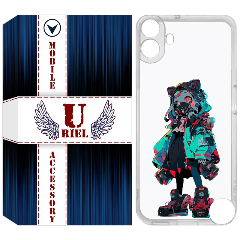 کاور یوریل مدل Clear کد 58 طرح دختر گربه ای مناسب برای گوشی موبایل ناتینگ فون Nothing CMF Phone 1