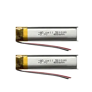 باتری لیتیومی کد 501040 ظرفیت 400 میلی آمپر ساعت بسته 2 عددی