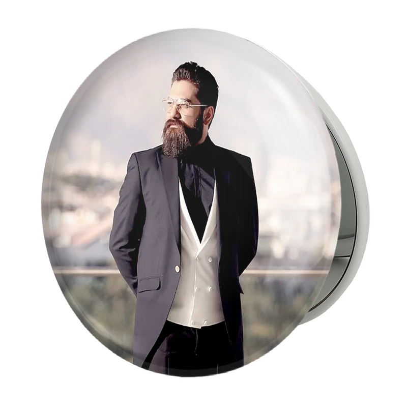 آینه جیبی خندالو طرح علی زندوکیلی مدل تاشو کد 4037 