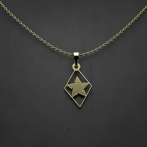 گردنبند طلا 18 عیار زنانه مدوپد مدل ستاره کد S2-1-1228