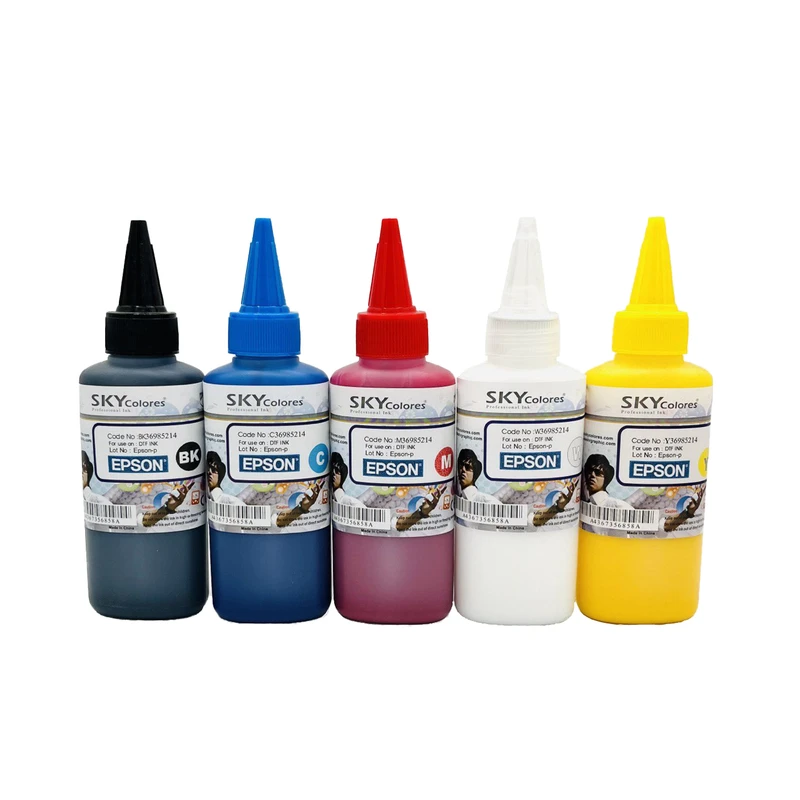  جوهر مخزن اسکای کالر مدل DTF100 حجم 100 میلی لیتر مجموعه 5 عددی