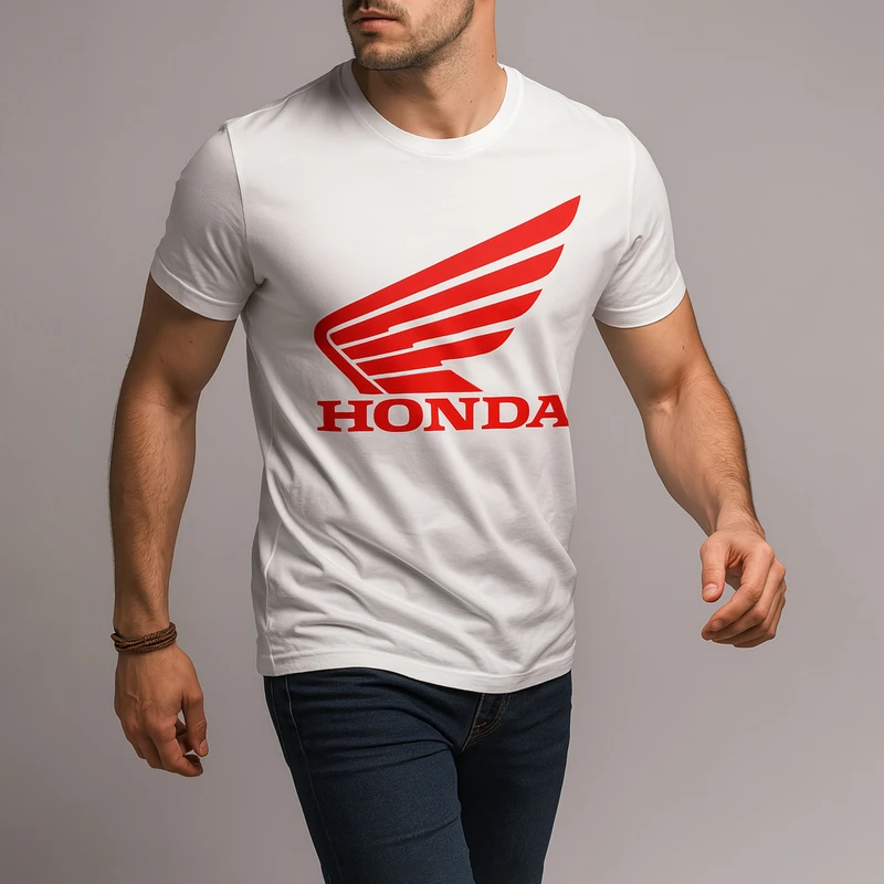 تیشرت آستین کوتاه مردانه طرح هوندا کد 008