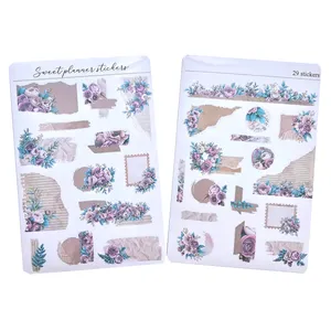 برچسب طرح برش خورده بولت ژورنال مدل Sweet planner مجموعه 2 عددی