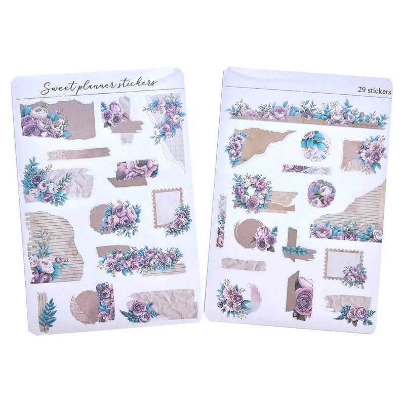 برچسب طرح برش خورده بولت ژورنال مدل Sweet planner مجموعه 2 عددی