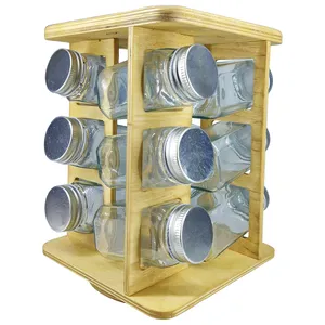 ست جا ادویه 12 پارچه مدل ایستاده گردان به همراه استند