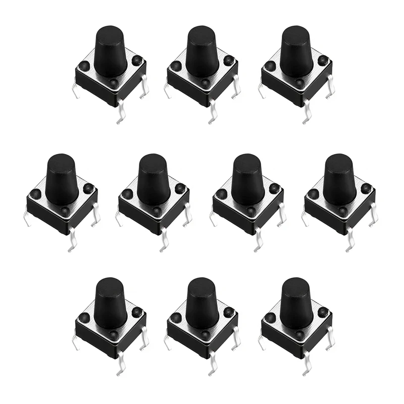 میکرو سوئیچ مدل Vertical-6×6×8.5-4P بسته 10 عددی