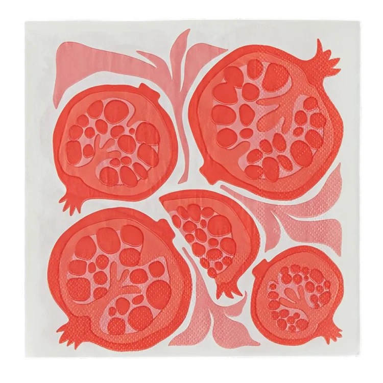 دستمال میز انگلیش هوم مدل Summer Pomegranate بسته 20 عددی