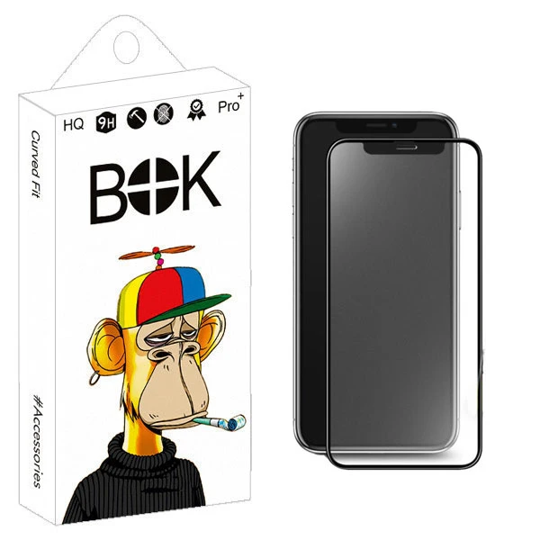 محافظ صفحه نمایش بوک مدل mat مناسب برای گوشی موبایل اپل IPHONE 11promax
