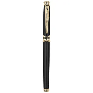 خودنویس پیر کاردین مشکی گیره زرد مدل Jupiter-Gl
