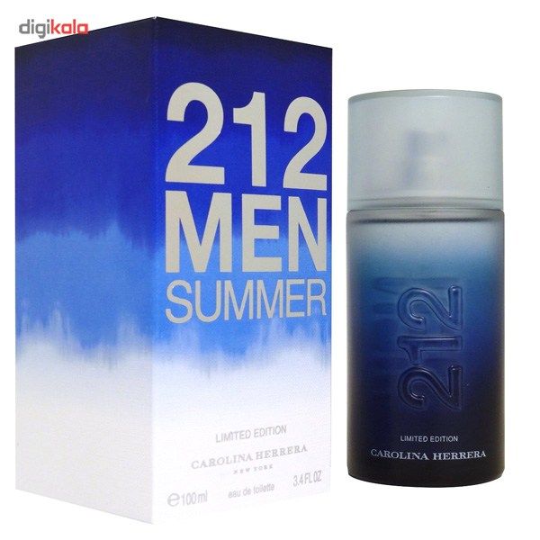 ادو تویلت مردانه کارولینا هررا مدل 212 Men Summer حجم 100 میلی لیتر -  - 5
