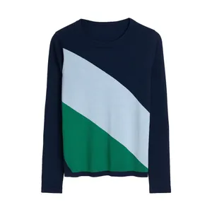 پلیور یقه گرد زنانه بلو موشن مدل 256225