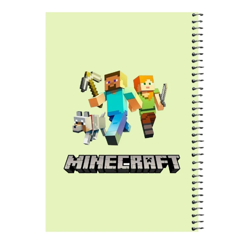 دفتر مشق 80 برگ اس جی مدل ماینکرفت کد۴   