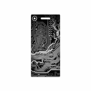 MAHOOT Black Printed Circuit Board Cover Sticker for Sony Xperia XZ1