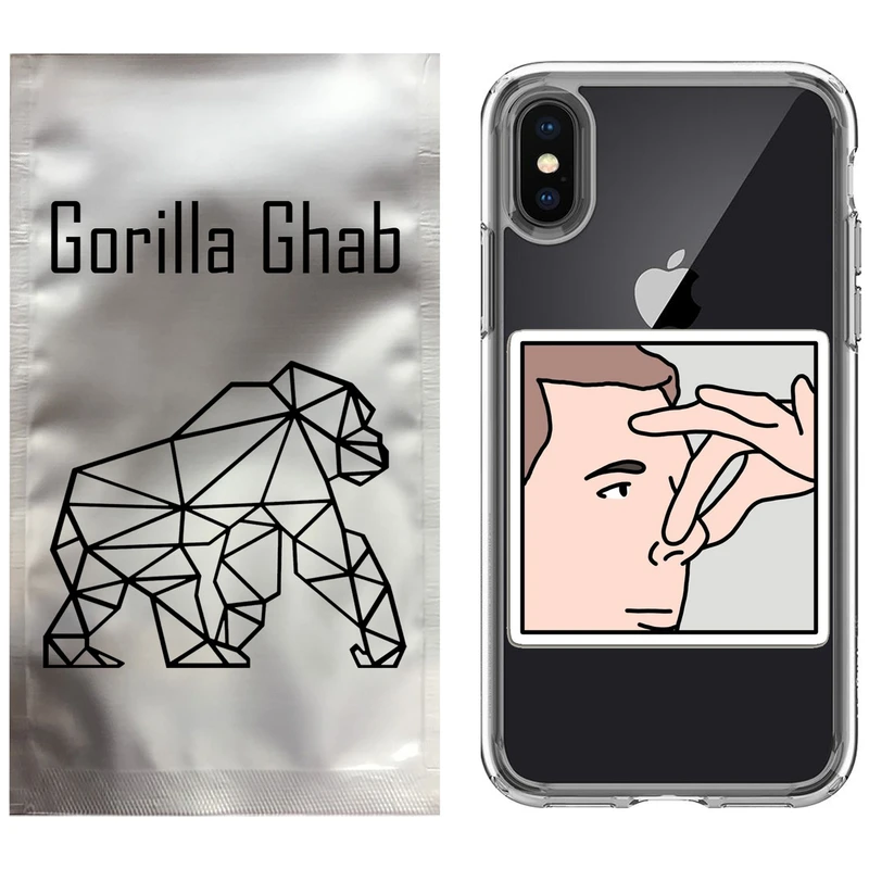 کاور گوریلا قاب مدل CLG کد 87 طرح دماغ مناسب برای گوشی موبایل اپل iPhone X / XS