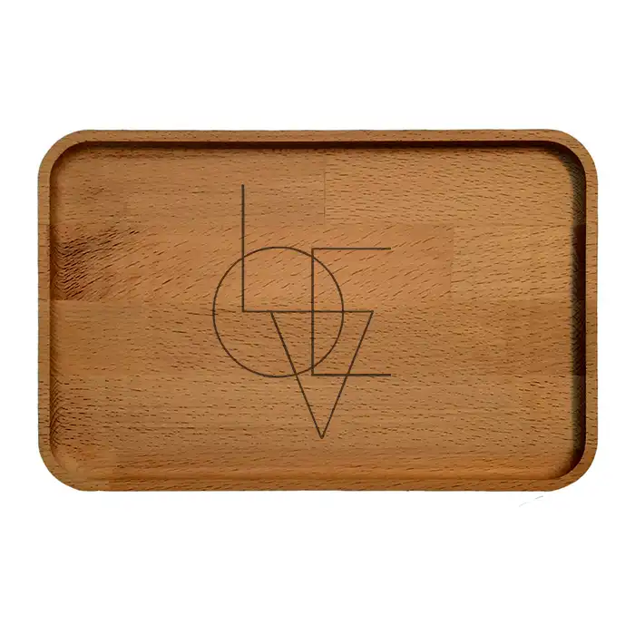 سینی چوبی مدل عشق