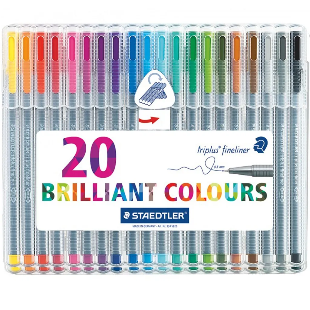 روان نویس 20 رنگ استدلر مدل Triplus Brilliant Ciolours