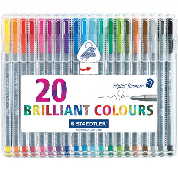 روان نویس 20 رنگ استدلر مدل Triplus Brilliant Ciolours روان نویس 20 رنگ استدلر مدل Triplus Brilliant Ciolours