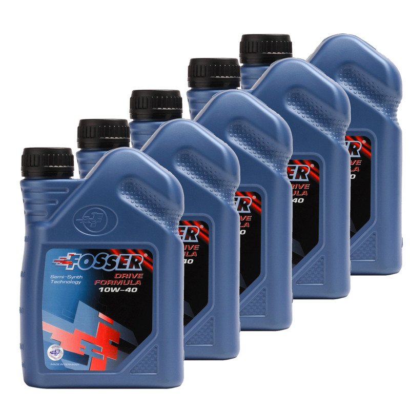 روغن موتور خودرو فوسر مدل Drive Formula 10W-40 حجم 1 لیتر بسته 5 عددی