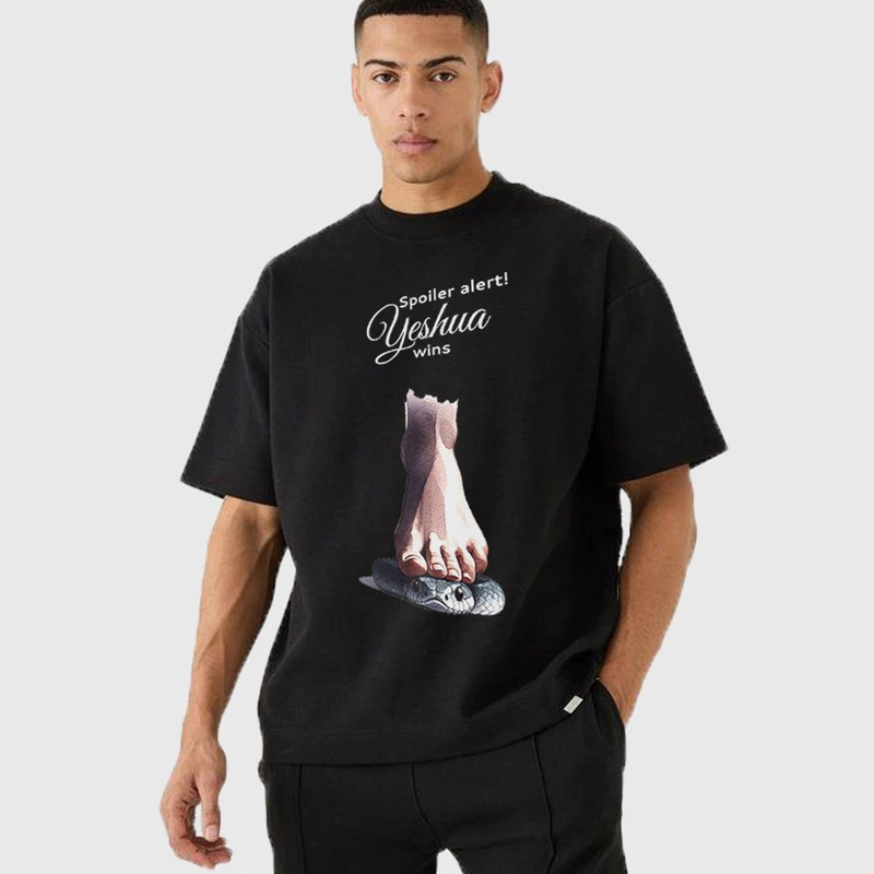 تی شرت آستین کوتاه مردانه مدل مارsnake دارک هشدار گزیدگی z544