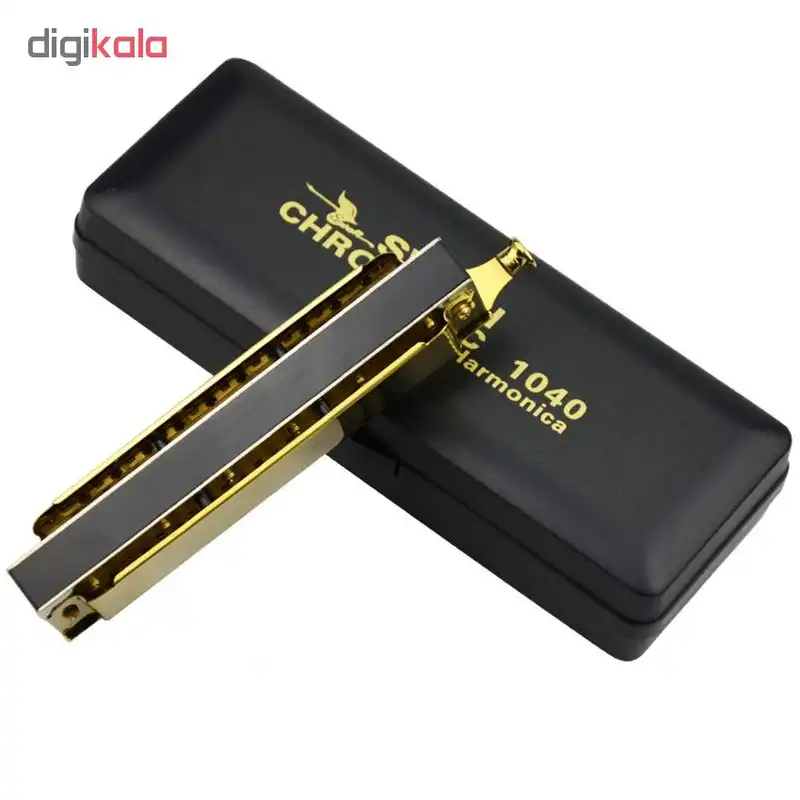 ساز دهنی کروماتیک10 سوراخ طلایی مدل SWAN 1040