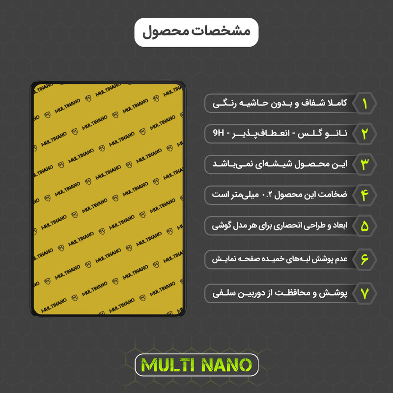 محافظ صفحه نمایش مولتی نانو مدل X-S1N مناسب برای تبلت تی سی ال NxtPaper 10S