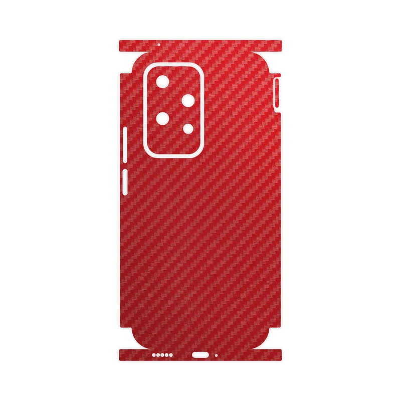 برچسب پوششی ماهوت مدل Red-Fiber-FullSkin مناسب برای گوشی موبایل آنر 200 Lite