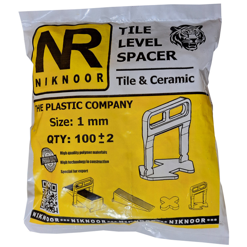 همتراز کاشی نیک نور مدل پایه و پل کد  NR-S6W6 بسته 1200 عددی