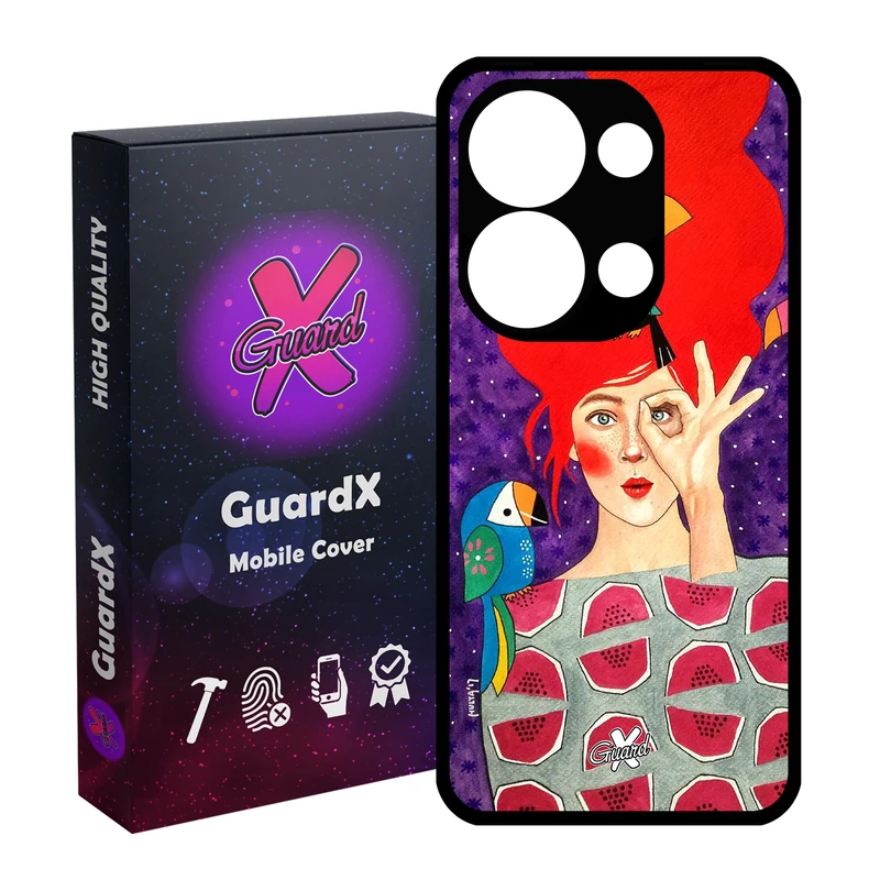 کاور گارد ایکس طرح Girl مناسب برای گوشی موبایل شیائومی Redmi Note 13 Pro 4G / Poco M6 Pro 4G