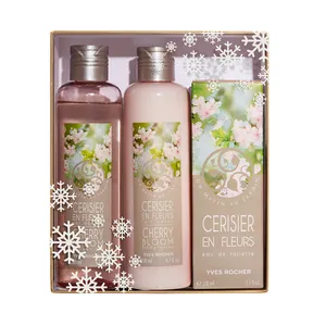 ست ادو تویلت زنانه به همراه لوسیون و ژل بدن ایوروشه مدل Cherry Bloom
