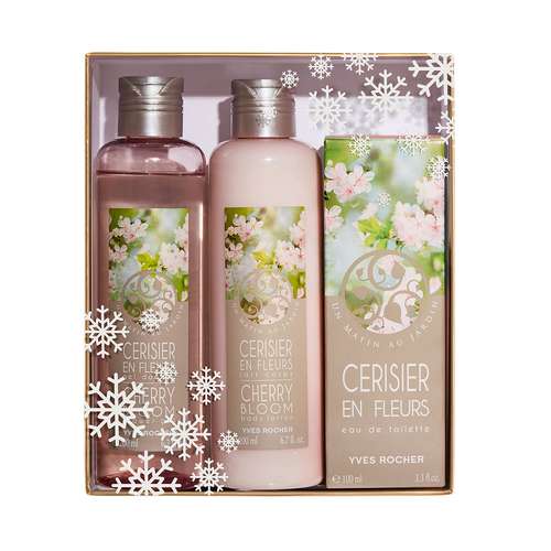 ست ادو تویلت زنانه به همراه لوسیون و ژل بدن ایوروشه مدل Cherry Bloom