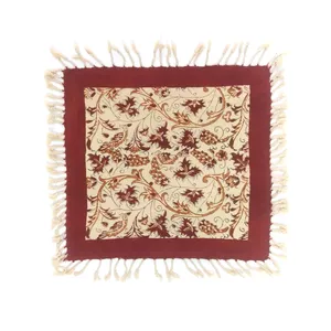 پارچه قلمکار لوح هنر طرح خوشه انگوری کد 844 سایز 35 × 35