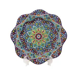 سینی میناکاری مدل مهرخاک کد 025