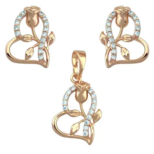 نیم ست زنانه ژوپینگ مدل قلب و گل رز کد M4017