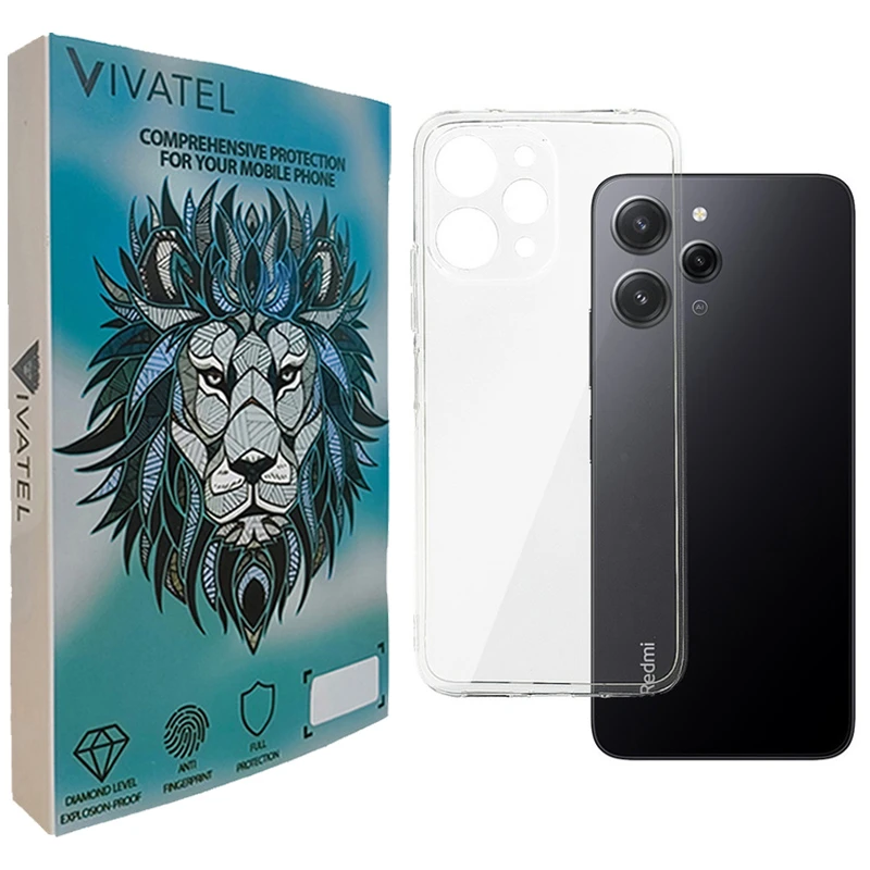 کاور ویواتل مدل Transparent مناسب برای گوشی موبایل شیائومی Redmi 12 4G/5G / Poco M6 Pro 5G/ Redmi Note 12R 5G
