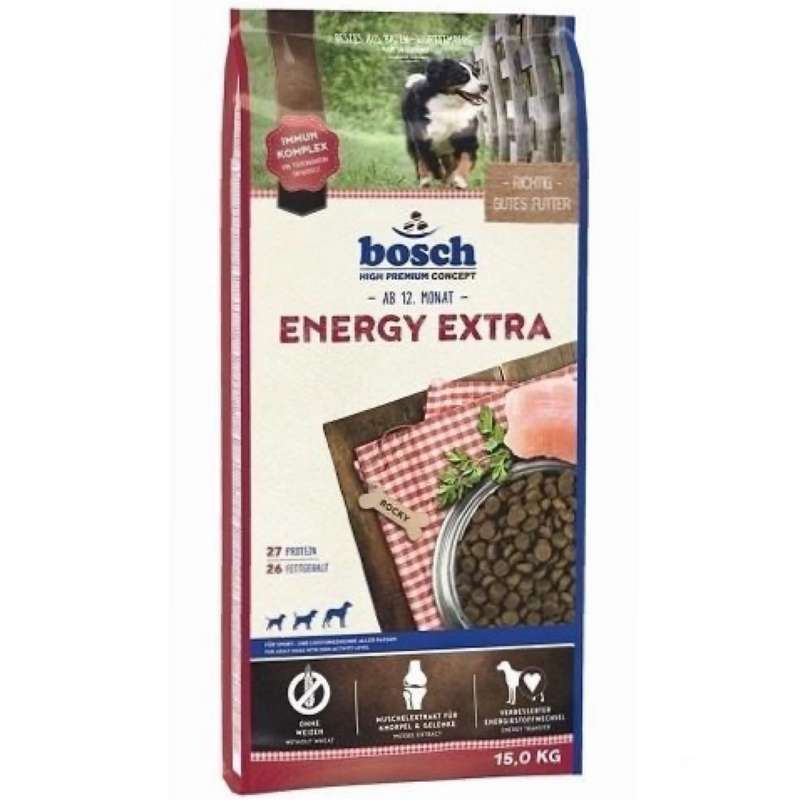 غذای خشک سگ بوش مدل energy extra وزن 15 کیلوگرم