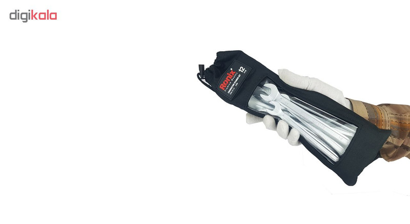 مجموعه 12 عددی آچار یک سر تخت یک سر رینگی رونیکس مدل RH-2102