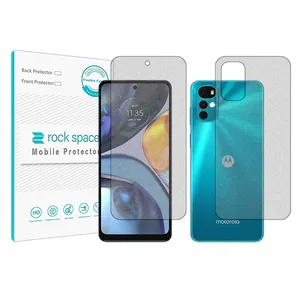 Matte Rockspace HyMTT screen protector suitable for Motorola Moto G22 mobile phone with back protector
