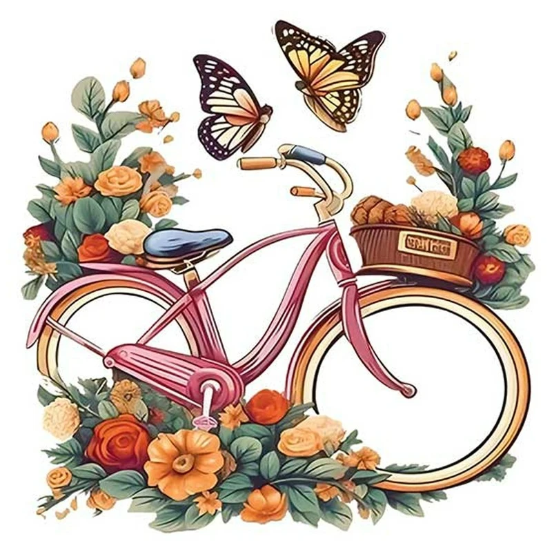 استیکر پارچه و لباس کارانس مدل دوچرخه کد AST-90 بسته 2 عددی