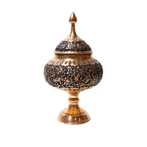 شکلات خوری مسی مدل سیمبان کد 007 ارتفاع 25 سانتی متر
