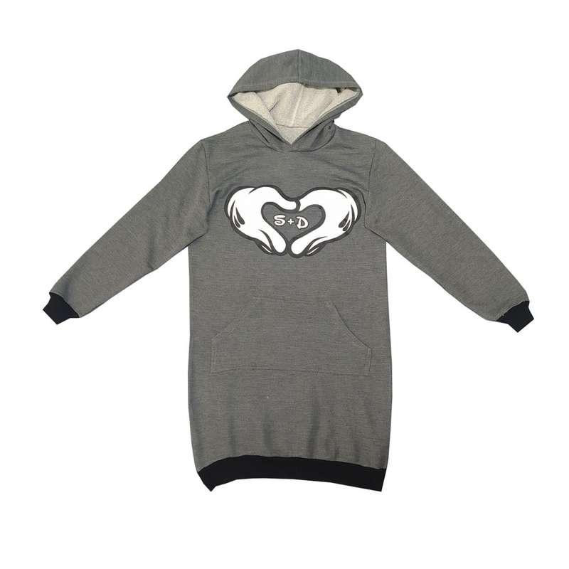 هودی زنانه مدل چاپ دست 4011-2