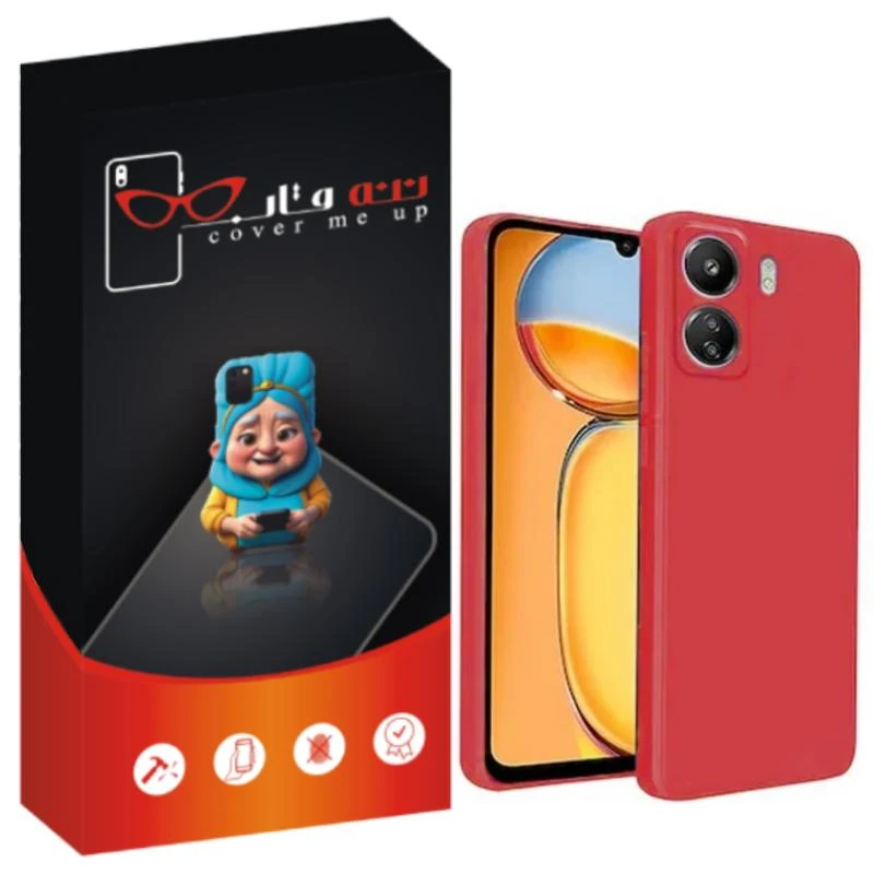 کاور ننه قاب مدل سیلیکونی پاک کنی مناسب برای گوشی موبایل شیائومی Redmi 13C