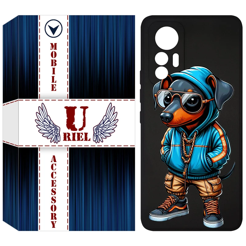 کاور یوریل قاب مدل KSH کد 49 طرح سگ مناسب برای گوشی موبایل شیائومی 12 Lite