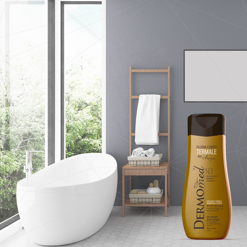 لوسیون بدن درمومد مدل روغن آرگان حجم 250 میلی لیتر